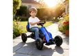 HOMCOM Go-Kart Kinderfahrzeug mit verstellbarem Sitz, Tretfahrzeug, für Kinder, Blau