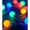 Kugel Lichterkette mit 180 bunten Lichtkugeln 17,9 m lang IP44 Innen- und Außenbereich Partylichterkette Deko Weihnachten