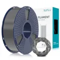 SUNLU PLA+ Filament 1.75mm, PLA Plus 3D Drucker Filament, Stärker belastbar, Neatly Wound, 1KG 3D Druck PLA+ Filament, Maßgenauigkeit +/- 0.02mm, Grau