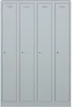 BISLEY Spind lichtgrau PL3050Q1645, 4 Schließfächer 120,0 x 50,0 x 180,0 cm