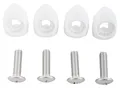 CORE UNION PRO M6 20mm Bindungsschrauben + Unterlegscheiben 4er Set white