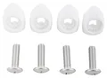 CORE UNION PRO M6 20mm Bindungsschrauben + Unterlegscheiben 4er Set white
