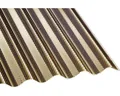Gutta Acrylglas Wellplatte Sinus 76/18 Wabenstruktur bronze schlagzäh 2000 mm x