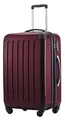 Hauptstadtkoffer ALEX - Erweiterbarer Hartschalenkoffer 65 cm (74 L) mit TSA-Schloss - robuster Trolley-Reisekoffer mit 4 Doppelrollen, Burgund