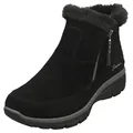 Skechers Damen Easy Going Cool Zip! Boots, Black Suede, 39 EU