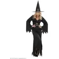 Widmann S.r.l. Hexen-Kostüm Hexenkostüm 'Black Witch' für Damen, Kleid und Hu schwarz L