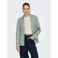 ONLY Longblazer ONLESKA-ADDY LIFE L/S HB BLAZER CC TLR mit Reverskragen, verschlusslose Form, Fischgratmuster grün M (38)