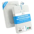 Matratzenschoner 120x200 wasserdicht, atmungsaktiver und hypoallergener Bettbezug, Antibakteriell und waschbar, milbendicht und schimmelresistent, Hygienische Matratzenauflage und nässeschutz 120x200