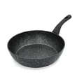 Home 66919 66199 Sauteuse aus geschmiedetem Aluminium, 28 cm, Schwarz