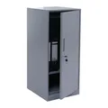 Mendler Spind HWC-P63, Schließfach Wertfachschrank Schließfachschrank Tür Kleiderstange, 90x38x45cm Stahl - grau