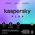 Kaspersky Plus (1 User, 3 Geräte/User, 12 Monate) (KL1042GDCFS-P-ESD)