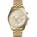 MICHAEL KORS Chronograph LEXINGTON MK8281, Quarzuhr, Armbanduhr, Herrenuhr, Stoppfunktion, Edelstahlarmband goldfarben