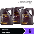Mannol ATF-A PSF Automatik Getriebeöl Hydrauliköl Servoöl 3x4 Liter = 12 Liter