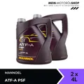 Mannol ATF-A PSF Automatik Getriebeöl Hydrauliköl Servoöl 2x4 Liter = 8 Liter