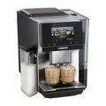Siemens Kaffeevollautomat EQ700 iAroma, Full-Touch-Display, integrierter Milchbehälter, Tassenwärmer, Cold Brew und Slow Brew, Home Appliances App, Edelstahl schwarz, TQ727D03