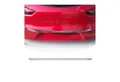 OMAC Zierleisten-Aufkleber Kofferraumleiste für Mazda CX-3 2015-2019 Untere Chrom, (1tlg), Langlebig,Einfache Reinigung,Einfache Installation,Rostbeständig