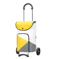 ANDERSEN Einkaufstrolley - Scala Shopper Ester gelb 47 L Einkaufsroller,hochwertig,wasserabweisend, klappbar, leichtgängig, leise Räder