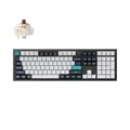 Keychron Q6 Max Wireless RGB Mechanische Tastatur - Hot-Swappable, Gateron Jupiter Brown Switches, Alurahmen mit Knopf, volle Größe (104 Tasten), kompatibel Windows Mac Linux,