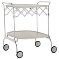 Kartell Gastone Servierwagen mit Rollen 68x62x70 cm - Silber