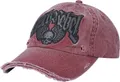 Rock Rebel by EMP Unisex rote Baseball-Cap mit Used-Look Standard