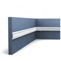 Orac Decor Zierleiste PX144 Profilleiste Zierleiste Wand-Profil-Fries-Leiste 2 m, kleben, Duropolymer®, 1-St., 1 x Stuckleiste, Wandleiste Stuckleiste Profilleiste 2 Meter weiß 200 cm