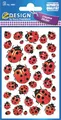 AVERY Zweckform 4400 Papier-Sticker Marienkäfer 114 Aufkleber (Dekosticker, Tiersticker, selbstklebend, Mitgebsel, Scrapbooking, Poesiealbum, Geschenk, Fotoalbum, Tagebuch, Bullet Journal, Dekorieren)