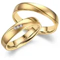 MARRYA Trauring Titan Ringe Trauringe Eheringe Partnerringe goldfarben 64