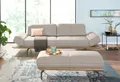 Polsterhocker "CR.420, Designhocker, Sitzhocker", beige (graubeige, natur), B:123cm H:43cm T:54cm