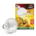 Terra Exotica D3 UV Heat Spot 80 Watt - in 80, 100 und 125 Watt erhältlich - UVB UVA Wärmelampe für Reptilien Sonnenlicht simulierte Förderung der D3-Synthese (80 Watt)