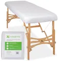 HABYS Frottee Bezug für klappbare Massageliegen | 1-teilig | 70-75/180-185 cm (Weiß)