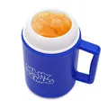 GOODS+GADGETS Original Slushy Mug - Slush-Becher mit Löffel und Trink-Strohhalm; Slushy-Eis-Maker Magic Slush Maker Freeze Becher für Wassereis in Sekunden