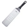 Westmark Profi-Wender/Grill-Spachtel, Gewinkelt, Flexibel, Gelocht, Klingenmaß: 9,5 x 27,5 cm, Länge: 43 cm, Rostfreier Edelstahl/Kunststoff, Master Line, Schwarz/Silber, 13432270