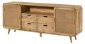MASSIVMOEBEL24 Sideboard Mango 200x40x80 natur lackiert VALENCIA #120