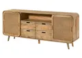 Massivmoebel24 Sideboard VALENCIA (Massivholz), Mango 200x40x80 natur lackiert VALENCIA #120
