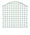Alberts 646912 Teich-Zaunfeld | Bogen mittig oben | grün kunststoffbeschichtet | Breite 777 mm