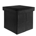 Sitzhocker Faltbar 38x38x38 cm Sitzwürfel Aufbewahrungsbox Stauraum Fußhocker