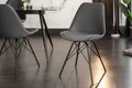 riess-ambiente Stuhl SCANDINAVIA MEISTERSTÜCK grau / schwarz (Einzelartikel, 1 St), Esszimmer · Samt · Metall · Modern Design