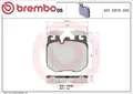 Brembo P06106 Bremsbelagsatz für Scheibenbremse Bremsbelagsatz