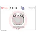 Bremsbelagsatz BREMBO P 06 106, Vorne