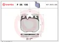 BREMBO P 06 106 Bremsbelagsatz, Scheibenbremse für ALPINA,BMW,BMW (BRILLIANCE),R