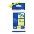 Brother TZEC31 P-Touch schwarz auf neon gelb 12mm Laminiert NEU