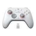 GameSir Nova 2 Lite Wireless Controller mit Hall Effekt Joysticks & Triggern, 2.4G & Wired 1000Hz Polling Rate, Macro Back Buttons, PC GamePad kompatibel mit PC/Switch/Steam/iOS/Android (Weiß)