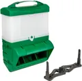 Geflügelfutterautomat Futterspender Geflügel Kunststoff für Hühner 10kg - 20kg