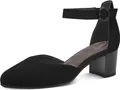 Tamaris Comfort Damen Pumps offene Riemchenpumps weit geschnitten 8-84402-42, Größe:38 EU, Farbe:Schwarz