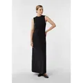 comma Maxikleid Kleid Ärmelloses Jersey-Kleid mit Glitzergarn schwarz 40 EU