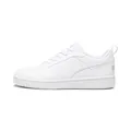 PUMA Rebound V6 Low Unisex Sneaker , Puma White Cool Light Gray, 42 EU