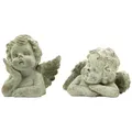Flowerbox Engelfigur - grau