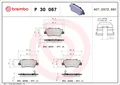 BREMBO Bremsbelagsatz Scheibenbremse PRIME P 30 067 für HYUNDAI KIA SSANGYONG RB