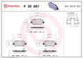 BREMBO Bremsbelagsatz, Scheibenbremse Hinterachse u.a. für HYUNDAI, KIA