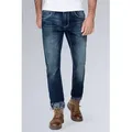 CAMP DAVID Regular-fit-Jeans mit Kontrast-Riegel blau 32